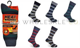 1760 Men's Striped Heat Machine Socks