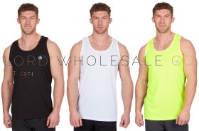 21A1377-8-9 Men's Activewear Sleeveless Vest Tops