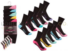 43B460 Girls Week Day Socks 5 Pair Pack