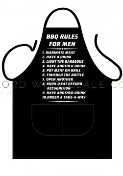 Barbeque Aprons BBQ Rules For Men