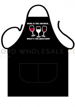 Barbeque Aprons Wine Is The Answer