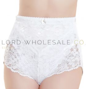 Ladies Medium Control Briefs Lace Front by Beauforme