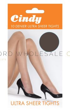 Cindy 10 Denier Ultra Sheer Tights One Size 6 Pairs