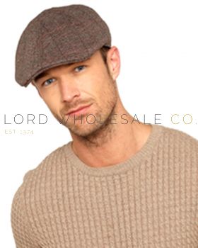 Mens Flat Caps with Wool 12 Pieces
