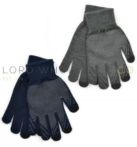 GL632 Men's Marl Gripper Touch Screen Gloves