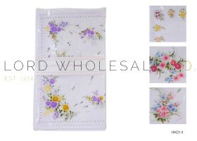 Ladies Handkerchiefs 8 Pack Floral Design 15 packs