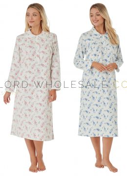 MA25957 Floral Brushed Cotton Nightdress by Marlon