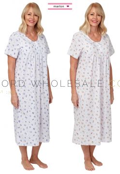 MA31663 MN145 Marlon Long Nightdress Wholesale