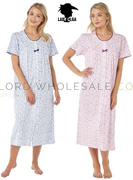 Jessica 100% Cotton Button Through Nightdresses