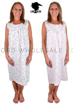 1085 Lady Olga Sleeveless Nightdress Wholesale 
