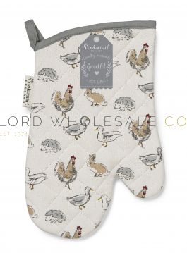 1789 Country Animals Single Gauntlet Oven Gloves