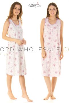 Summer Bouquet Sleeveless Nightdress By La Marquise 8 Pieces