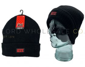 Mens Thermal Lined Ribbed Knitted Hats by Thermo Max 12 pieces