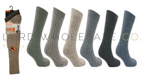 Pro Hike Mens Long Length Wool Blend Boot Socks , 3 pair pack