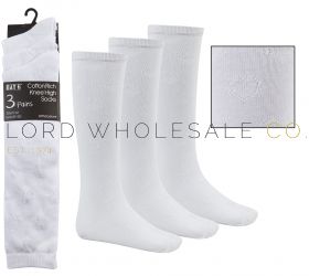 43B391-4 Heart Textured Knee High Socks