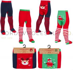 45B120 Baby Festive Christmas Tights