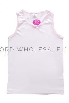 Wholesale Girls Lace Trim Vests