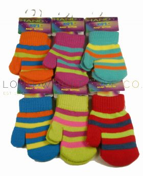 Childrens Handy Magic Mittens Striped