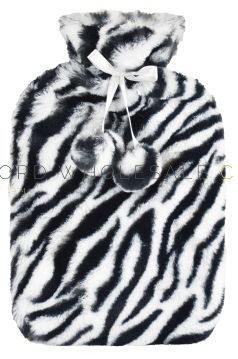 Supersoft Plush Zebra Hot Water Bottle