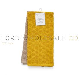 Honeycomb Terry Tea Towels, 2 Pack by Cooksmart