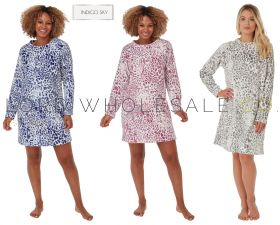 Ladies Animal Fleece Nighshirt by Indigo Sky