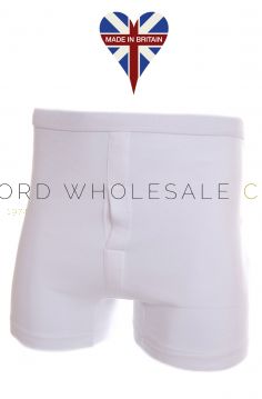 Mens British Made Interlock Trunks 100% Cotton