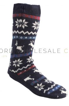 SK060 Men's Fairisle Slipper Socks