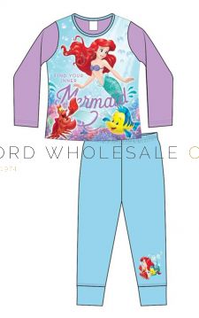 Girls Older Little Mermaid Pyjamas 9 pieces