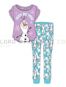 Z01-33402 Ladies Disney Olaf Pyjamas 8 Pieces